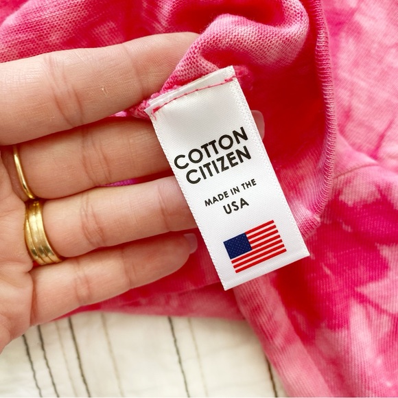 COTTON CITIZEN Women's Tokyo Crop Shirt in Hot Pink Crystal size XS - Picture 5 of 8